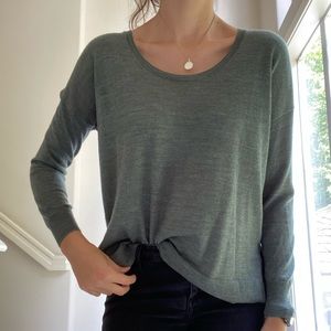 Madewell green scoop neck top